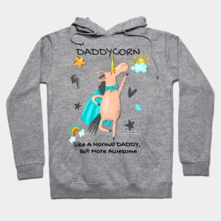 Daddycorn, Awesome Daddy Gift, Daddy Unicorn, Father's Day Gift, New Daddy, Unicorn Dad Hoodie